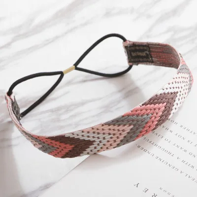 Ethnic Fashion Accessories - 2024 高品質ヴィンテージボヘミアンエスニック刺繍フラワーヘッドバンド女性ガール弾性ヘアバンドレトロヘアアクセサリー