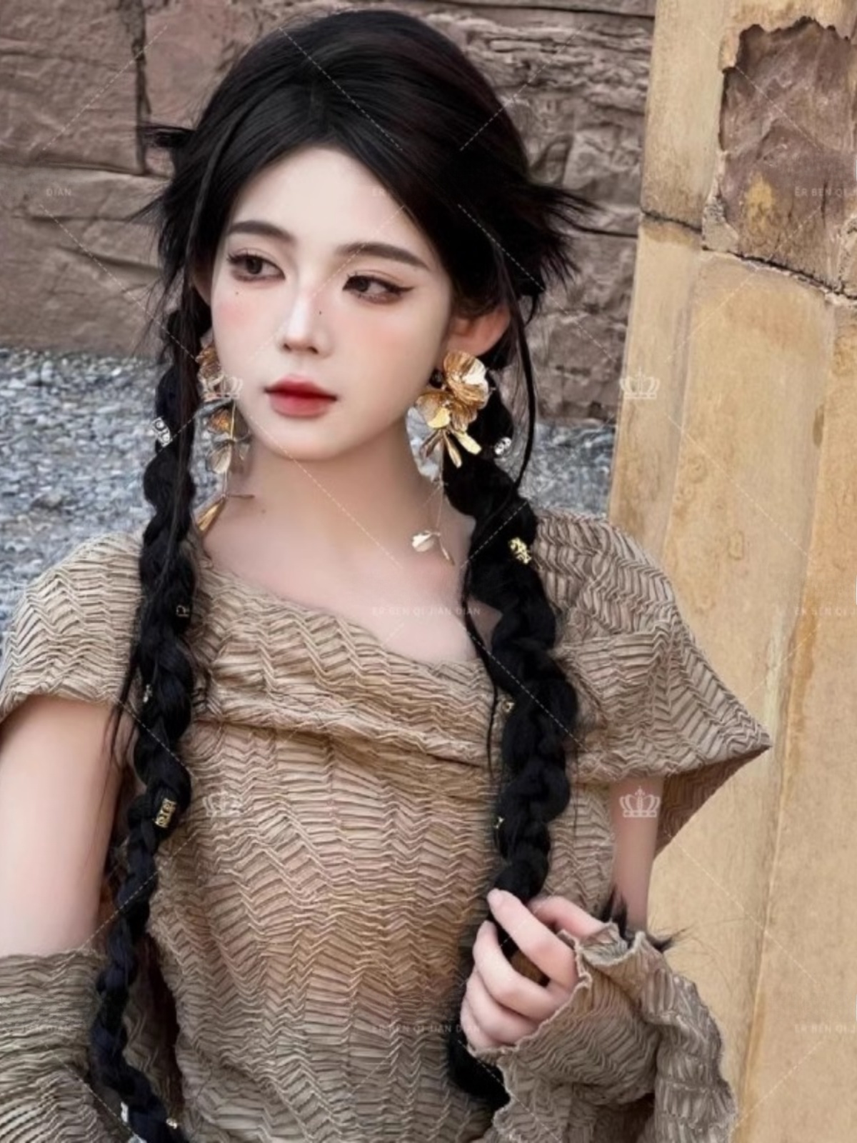 砂漠テーマのロングドレス女性のファッションエスニックスタイル - Ethnic Style Dresses のレビューと価格