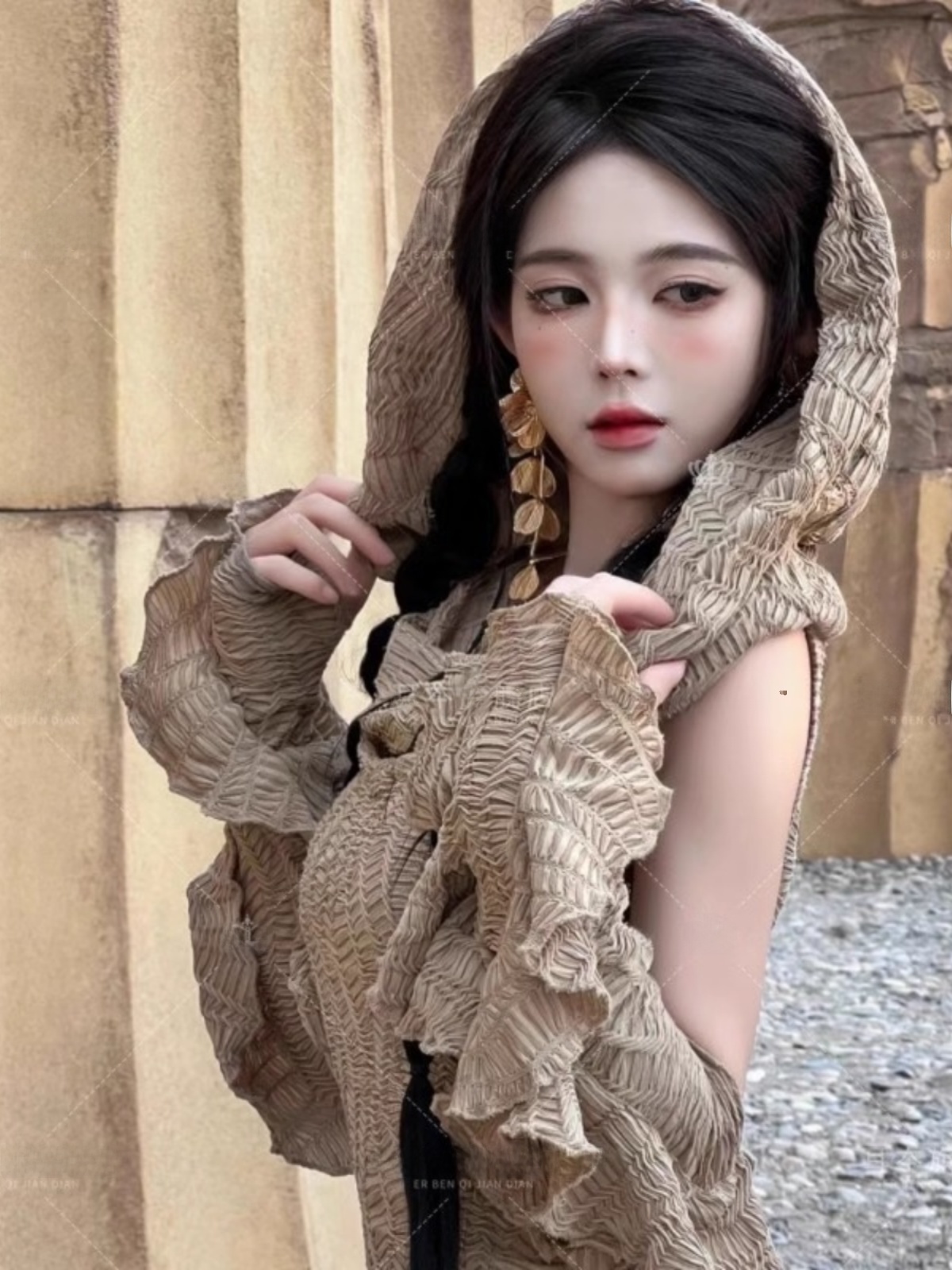 砂漠テーマのロングドレス女性のファッションエスニックスタイル - Ethnic Style Dresses のレビューと価格