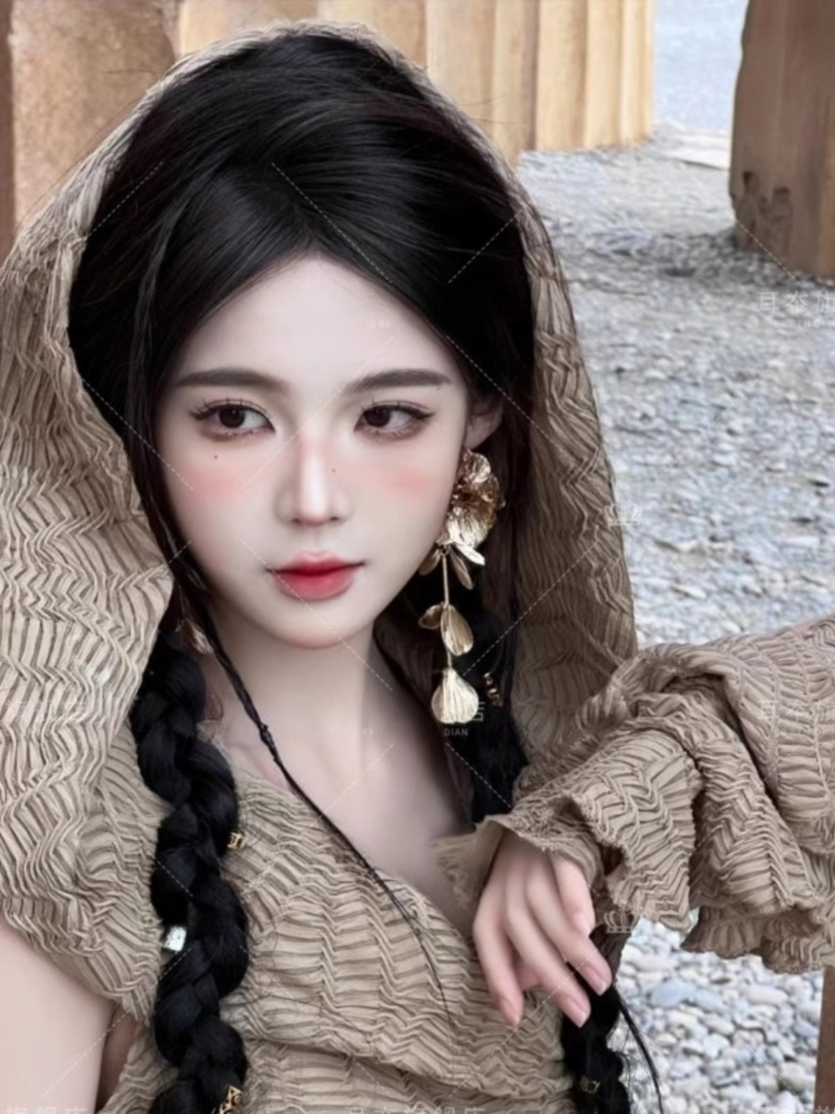 砂漠テーマのロングドレス女性のファッションエスニックスタイル - Ethnic Style Dresses のレビューと価格