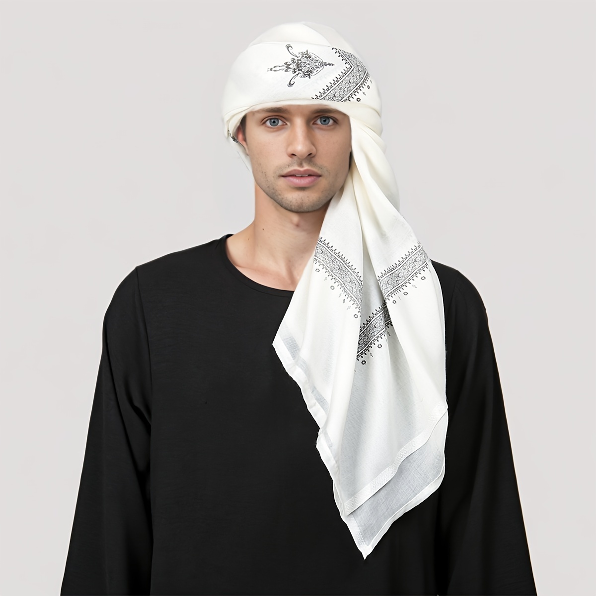 男性のためのエスニック祈りのスカーフ,ポリエステルのストール - Ethnic Fashion For Men のレビューと価格