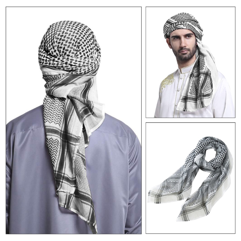 男性用エスニック日焼け止めスカーフ,伝統的なヒジャーブショー - Ethnic Fashion For Men のレビューと価格