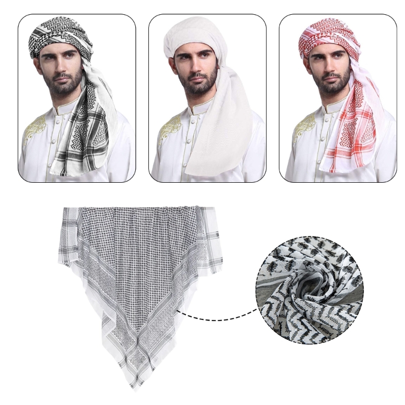 男性用エスニック日焼け止めスカーフ,伝統的なヒジャーブショー - Ethnic Fashion For Men のレビューと価格