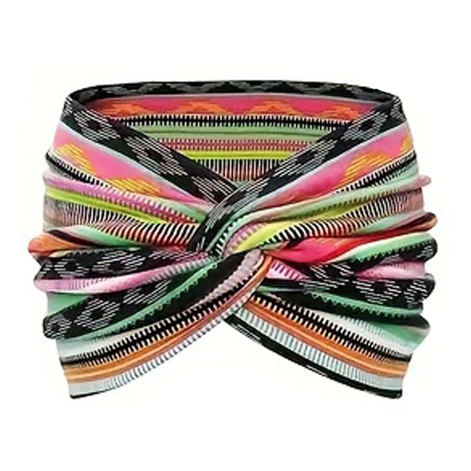 女性用ツイストワイドヘッドバンド、特大ターバン、ワークアウト - Ethnic Fashion Accessories のレビューと価格