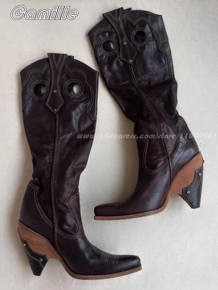 プリーツレザーブーツ,スクエアトゥ,オールマッチ,セクシーフ - Ethnic Fashion For Ladies のレビューと価格