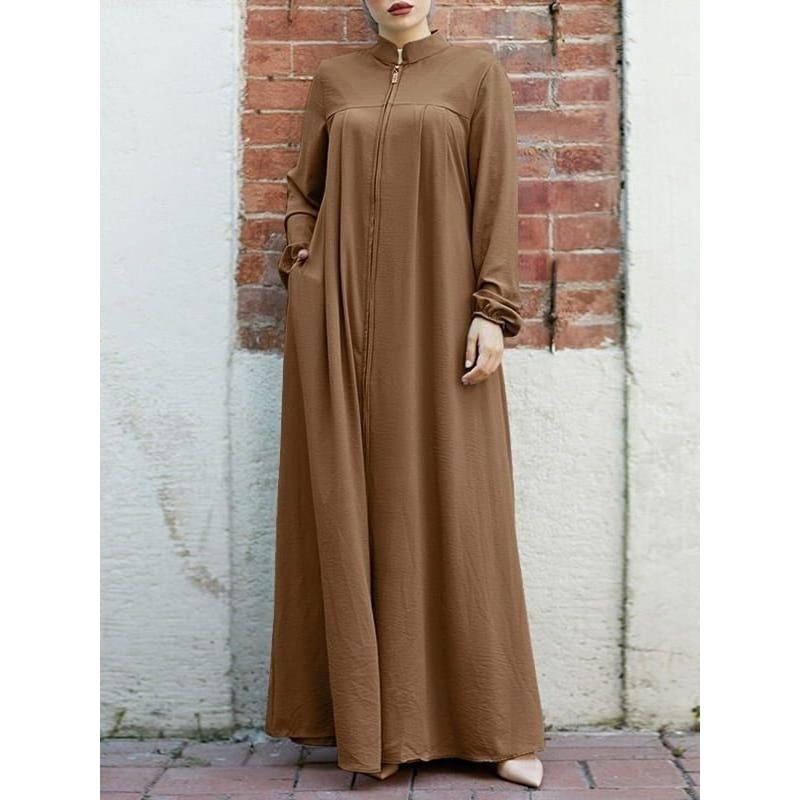中東スタイルのドレス レディースファッション スタンドカラー - Ethnic Style Dresses のレビューと価格