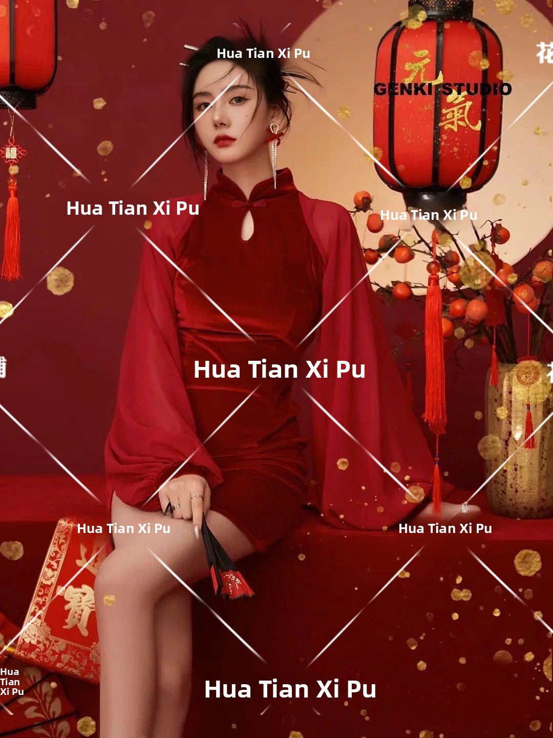 新年ヴィンテージ写真スタジオファッショナブルな親友ポートレー - Ethnic Fashion Clothing のレビューと価格